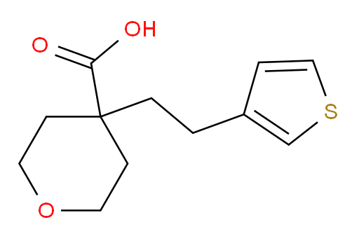4-[2-(thiophen-3-yl)ethyl]oxane-4-carboxylic acid