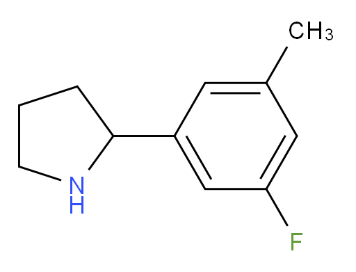 2-(3-fluoro-5-methylphenyl)pyrrolidine