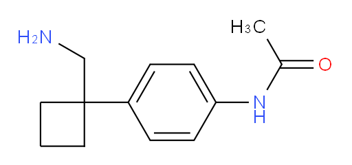 N-{4-[1-(aminomethyl)cyclobutyl]phenyl}acetamide