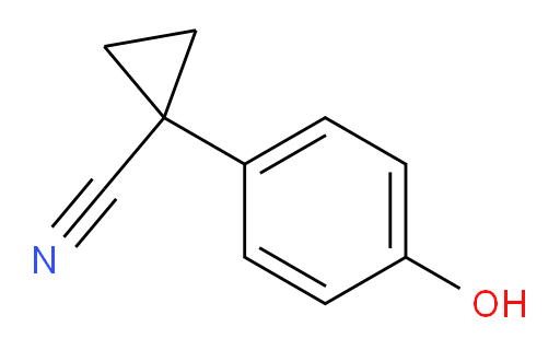 1-(4-hydroxyphenyl)cyclopropane-1-carbonitrile