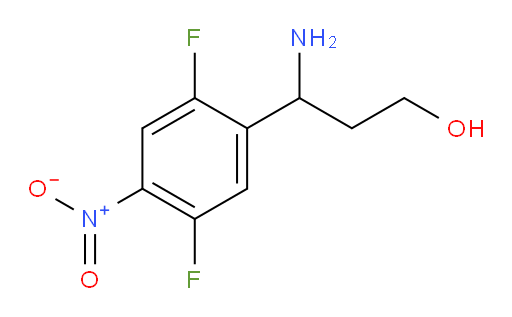 3-amino-3-(2,5-difluoro-4-nitrophenyl)propan-1-ol