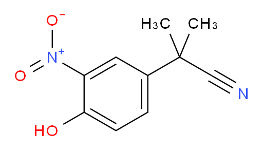 2-(4-hydroxy-3-nitrophenyl)-2-methylpropanenitrile