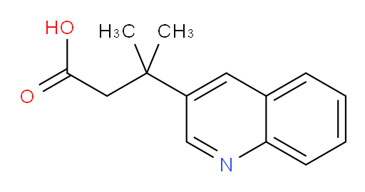 3-methyl-3-(quinolin-3-yl)butanoic acid