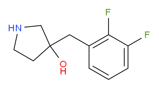 3-[(2,3-difluorophenyl)methyl]pyrrolidin-3-ol