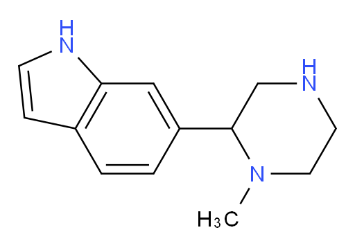 6-(1-methylpiperazin-2-yl)-1H-indole