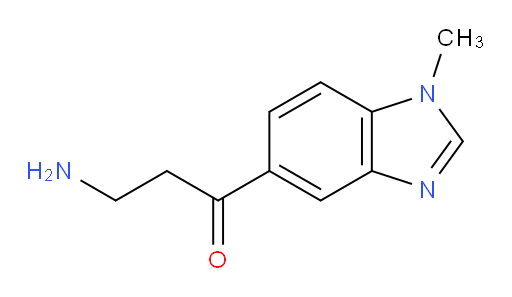 3-amino-1-(1-methyl-1H-1,3-benzodiazol-5-yl)propan-1-one