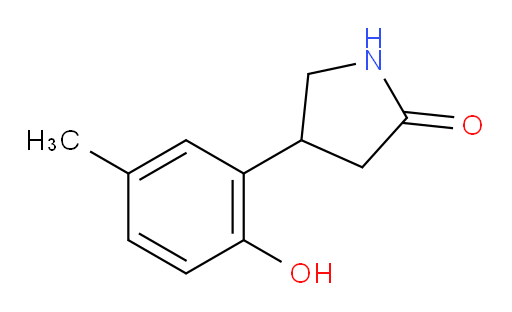 4-(2-hydroxy-5-methylphenyl)pyrrolidin-2-one