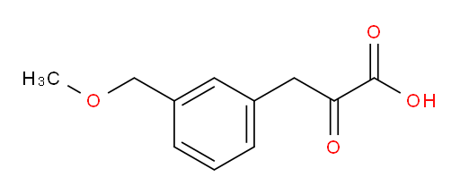 3-[3-(methoxymethyl)phenyl]-2-oxopropanoic acid