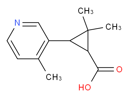2,2-dimethyl-3-(4-methylpyridin-3-yl)cyclopropane-1-carboxylic acid