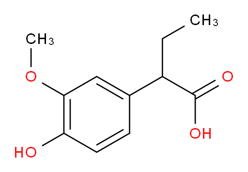 2-(4-hydroxy-3-methoxyphenyl)butanoic acid