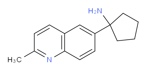 1-(2-methylquinolin-6-yl)cyclopentan-1-amine