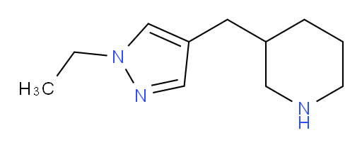 3-[(1-ethyl-1H-pyrazol-4-yl)methyl]piperidine