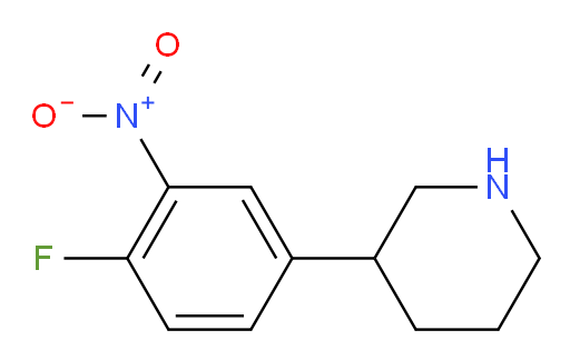 3-(4-fluoro-3-nitrophenyl)piperidine