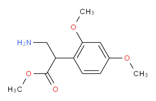methyl 3-amino-2-(2,4-dimethoxyphenyl)propanoate