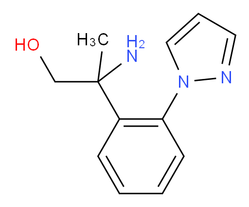 2-amino-2-[2-(1H-pyrazol-1-yl)phenyl]propan-1-ol