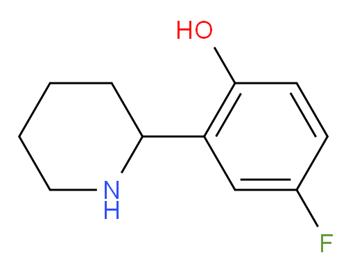 4-fluoro-2-(piperidin-2-yl)phenol