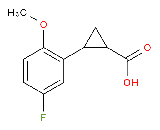 2-(5-fluoro-2-methoxyphenyl)cyclopropane-1-carboxylic acid