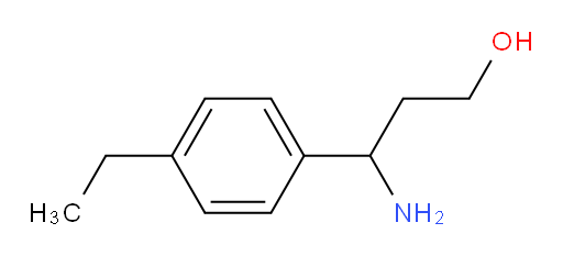 3-amino-3-(4-ethylphenyl)propan-1-ol
