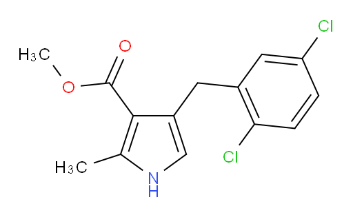 methyl 4-[(2,5-dichlorophenyl)methyl]-2-methyl-1H-pyrrole-3-carboxylate