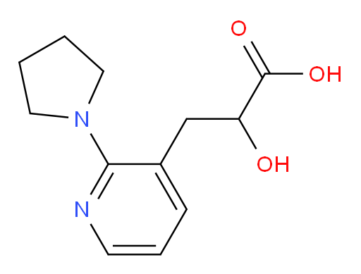 2-hydroxy-3-[2-(pyrrolidin-1-yl)pyridin-3-yl]propanoic acid