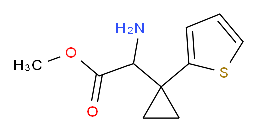 methyl 2-amino-2-[1-(thiophen-2-yl)cyclopropyl]acetate
