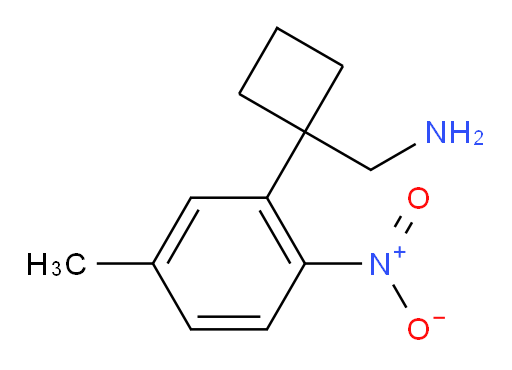 [1-(5-methyl-2-nitrophenyl)cyclobutyl]methanamine
