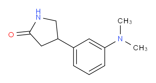 4-[3-(dimethylamino)phenyl]pyrrolidin-2-one