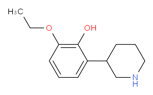 2-ethoxy-6-(piperidin-3-yl)phenol