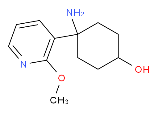 4-amino-4-(2-methoxypyridin-3-yl)cyclohexan-1-ol