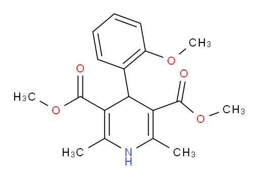 3,5-dimethyl 4-(2-methoxyphenyl)-2,6-dimethyl-1,4-dihydropyridine-3,5-dicarboxylate