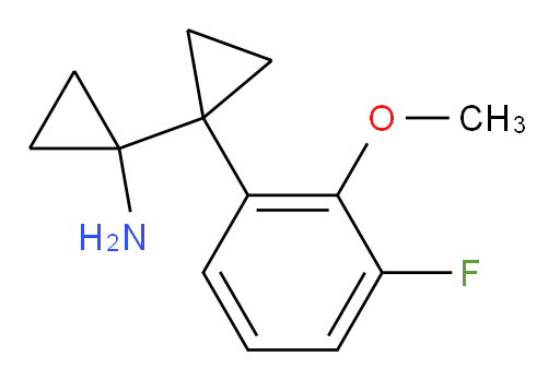 1-[1-(3-fluoro-2-methoxyphenyl)cyclopropyl]cyclopropan-1-amine
