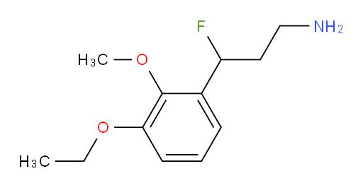 3-(3-ethoxy-2-methoxyphenyl)-3-fluoropropan-1-amine
