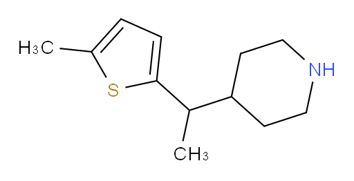 4-[1-(5-methylthiophen-2-yl)ethyl]piperidine