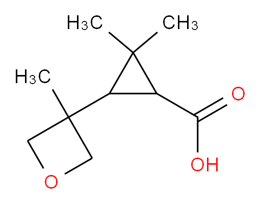 2,2-dimethyl-3-(3-methyloxetan-3-yl)cyclopropane-1-carboxylic acid