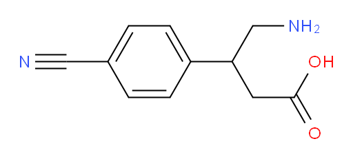 4-amino-3-(4-cyanophenyl)butanoic acid