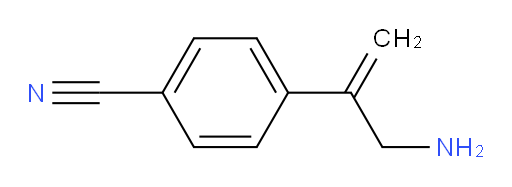 4-(3-aminoprop-1-en-2-yl)benzonitrile