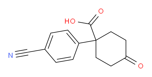 1-(4-cyanophenyl)-4-oxocyclohexane-1-carboxylic acid