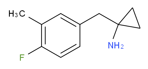 1-[(4-fluoro-3-methylphenyl)methyl]cyclopropan-1-amine