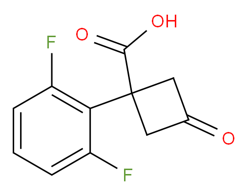 1-(2,6-difluorophenyl)-3-oxocyclobutane-1-carboxylic acid
