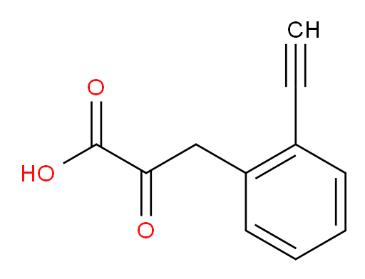 3-(2-ethynylphenyl)-2-oxopropanoic acid