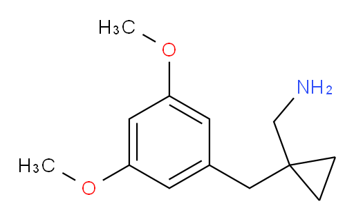 {1-[(3,5-dimethoxyphenyl)methyl]cyclopropyl}methanamine