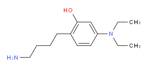 2-(4-aminobutyl)-5-(diethylamino)phenol
