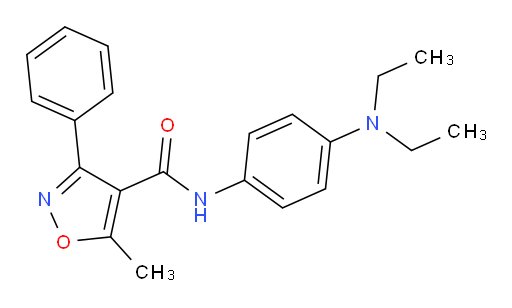 N-[4-(diethylamino)phenyl]-5-methyl-3-phenyl-1,2-oxazole-4-carboxamide