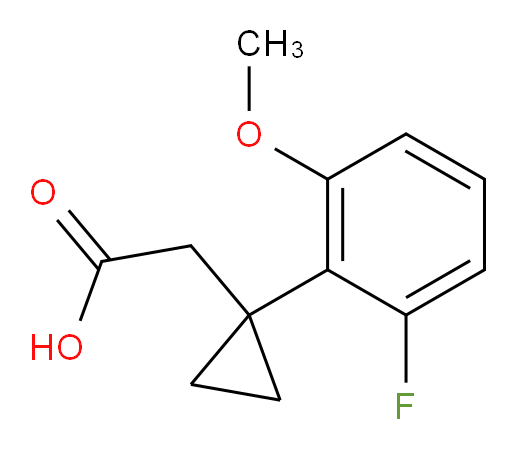 2-[1-(2-fluoro-6-methoxyphenyl)cyclopropyl]acetic acid