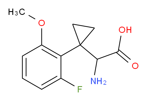 2-amino-2-[1-(2-fluoro-6-methoxyphenyl)cyclopropyl]acetic acid
