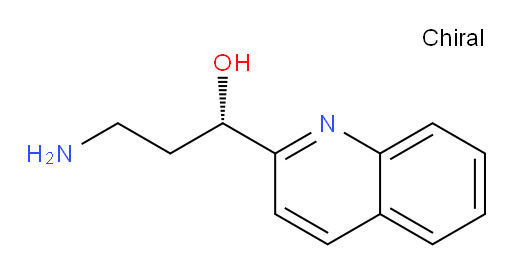 (1S)-3-amino-1-(quinolin-2-yl)propan-1-ol