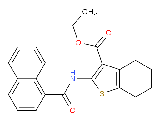ethyl 2-(naphthalene-1-amido)-4,5,6,7-tetrahydro-1-benzothiophene-3-carboxylate