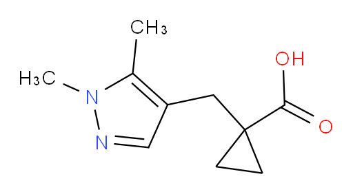 1-[(1,5-dimethyl-1H-pyrazol-4-yl)methyl]cyclopropane-1-carboxylic acid