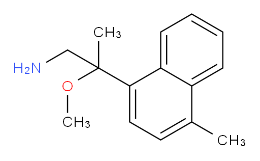 2-methoxy-2-(4-methylnaphthalen-1-yl)propan-1-amine