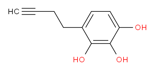 4-(but-3-yn-1-yl)benzene-1,2,3-triol